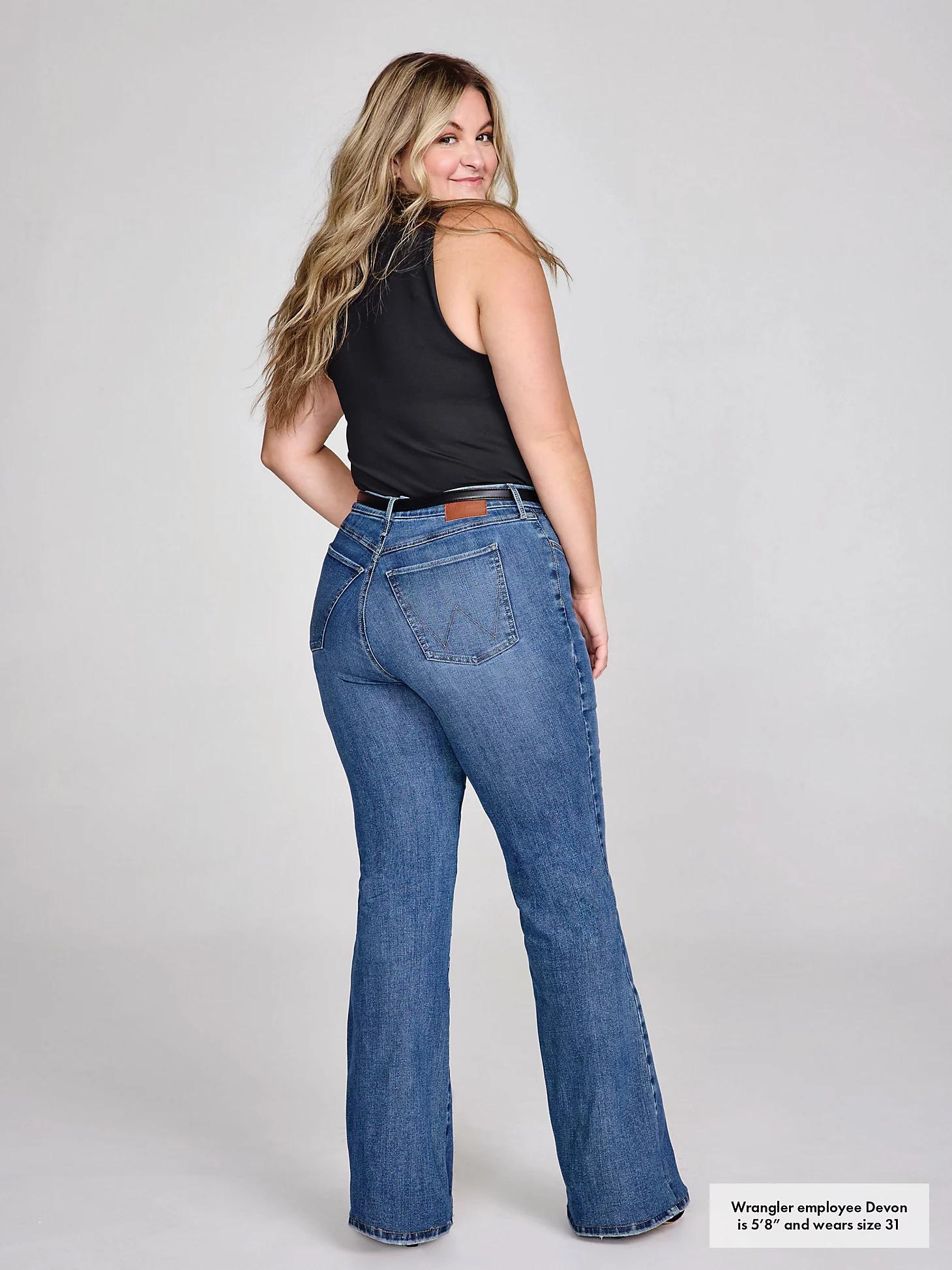 Women's Wrangler Bespoke High Rise Flare Jean | Women's JEANS | Wrangler® Product Image