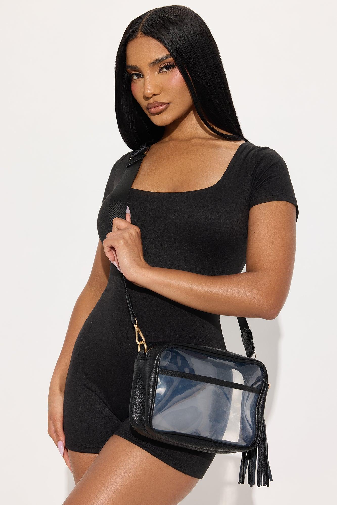 Stadium Stomping Crossbody Handbag - Black Product Image