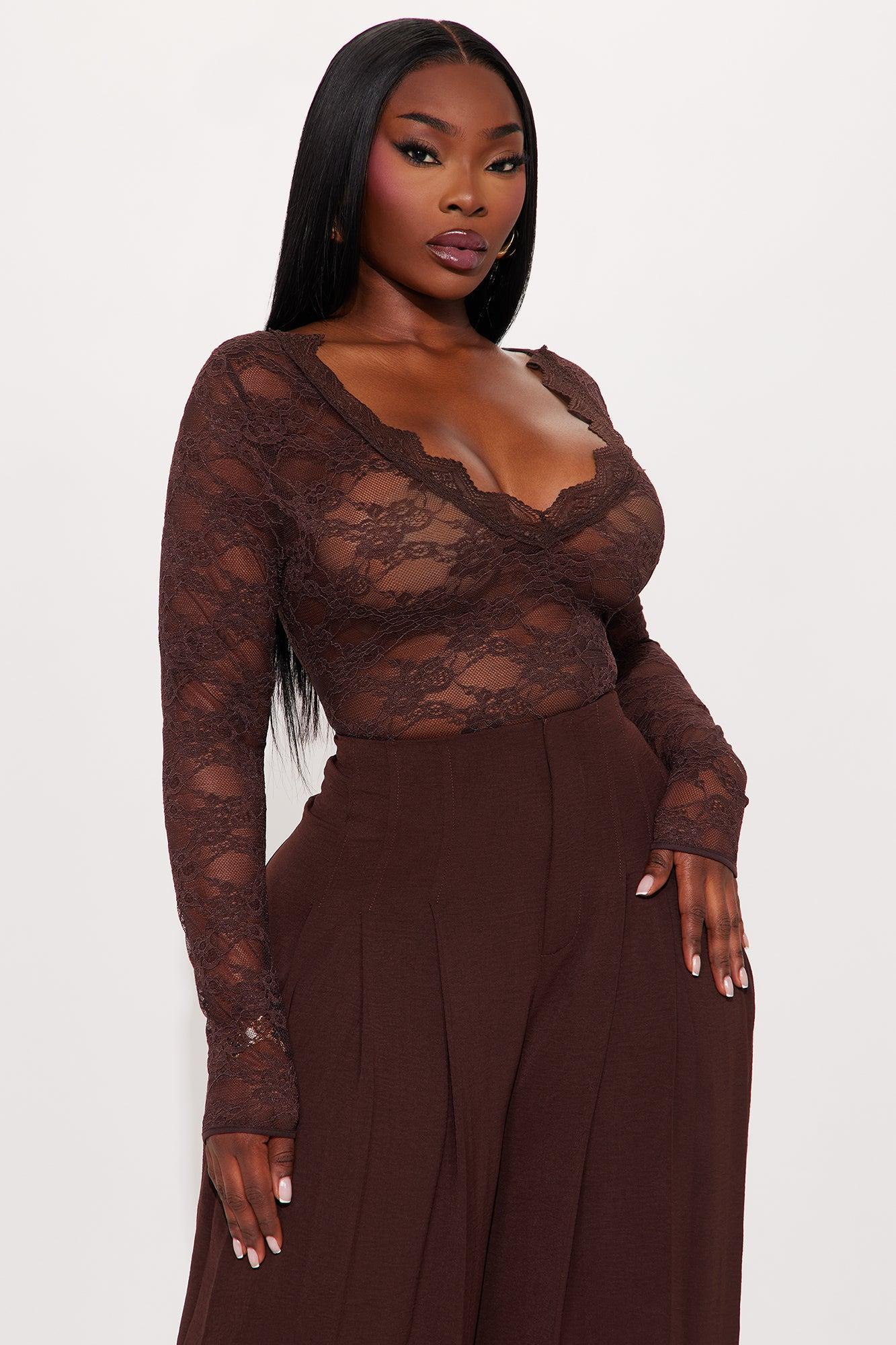 Lovers Lane Bodysuit - Chocolate Product Image