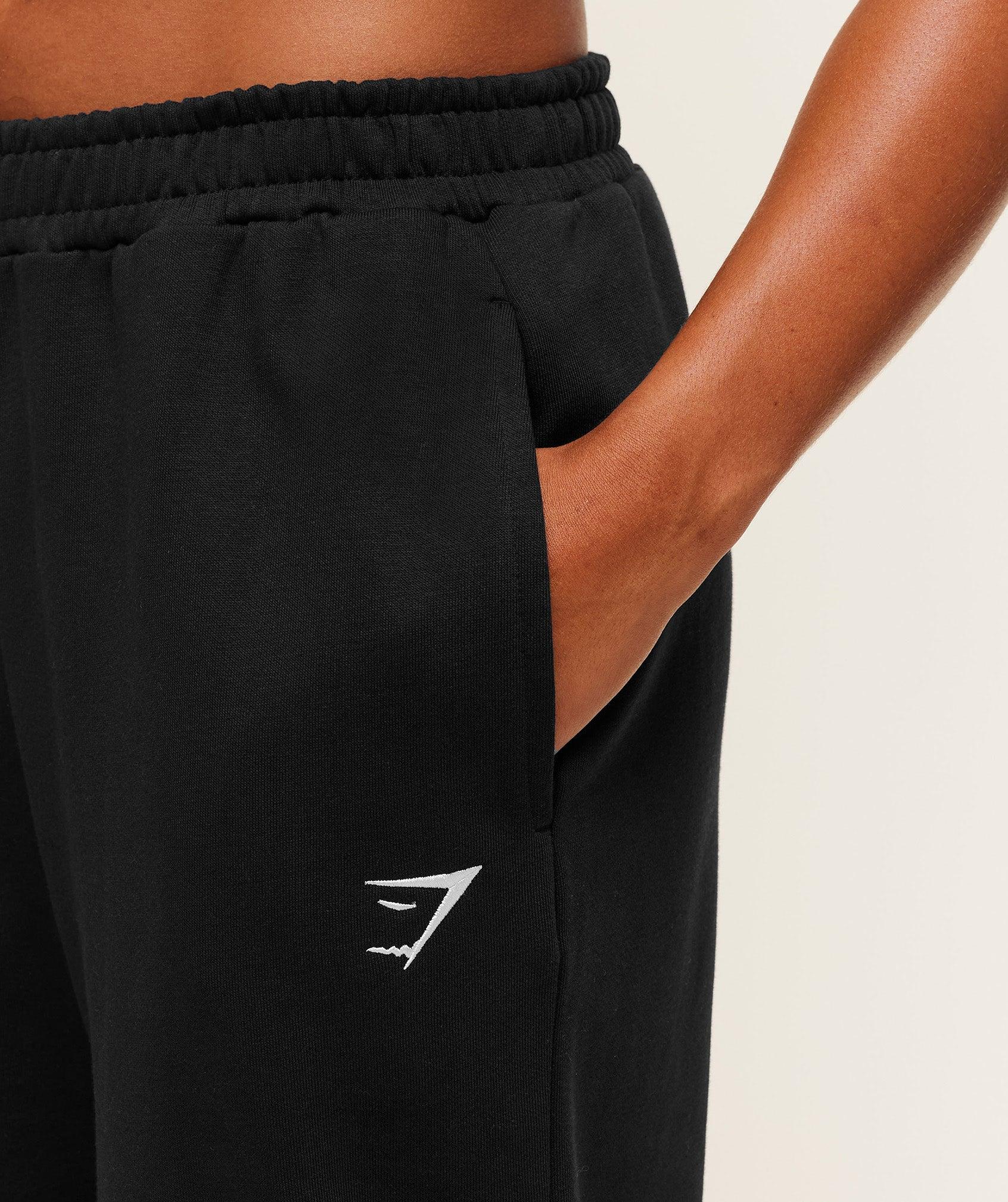 Gymshark Training Fleece Straight Leg Short Pant - Black Female Product Image