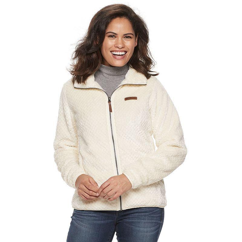 Women's Columbia Fireside Sherpa Fleece Jacket, Size: XXL, Chalk Product Image