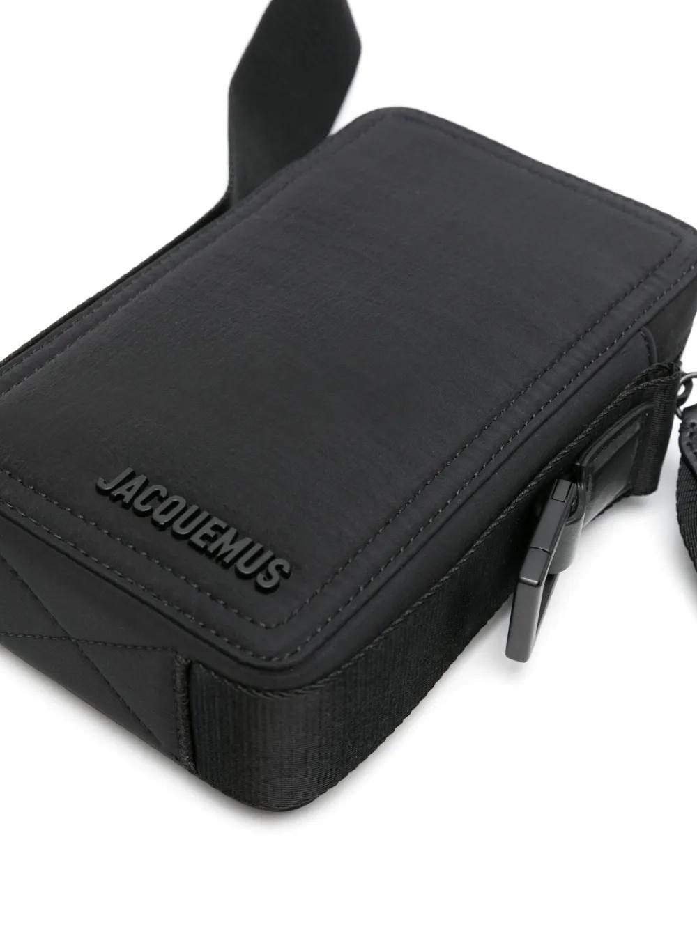 JACQUEMUS Le Cuerda Vertical Messenger Bag In Black Product Image