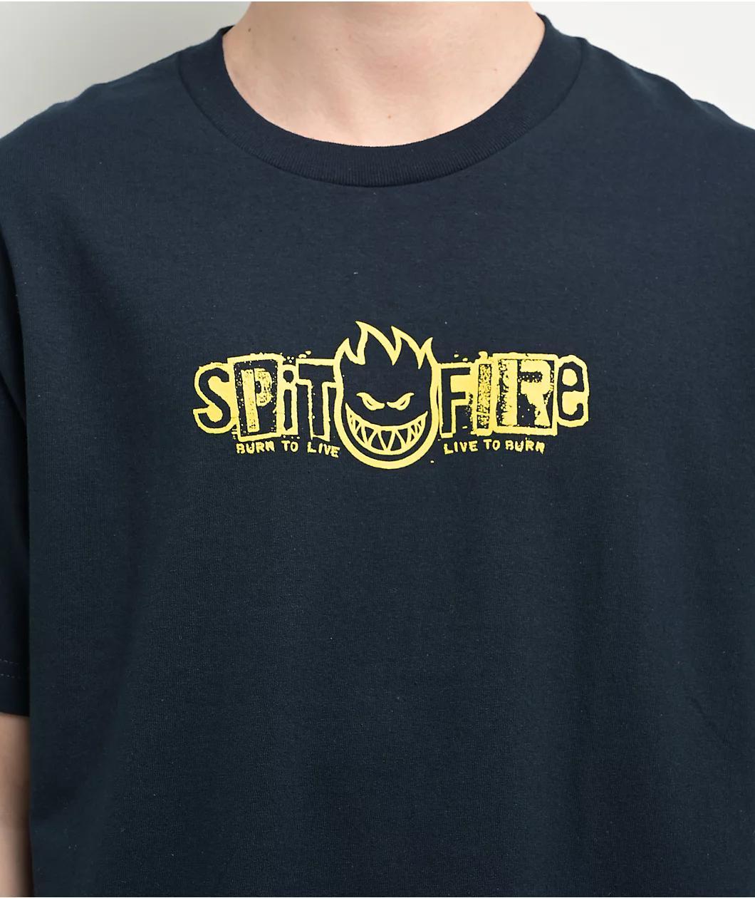 Spitfire Ransom Bighead Navy T-Shirt Product Image