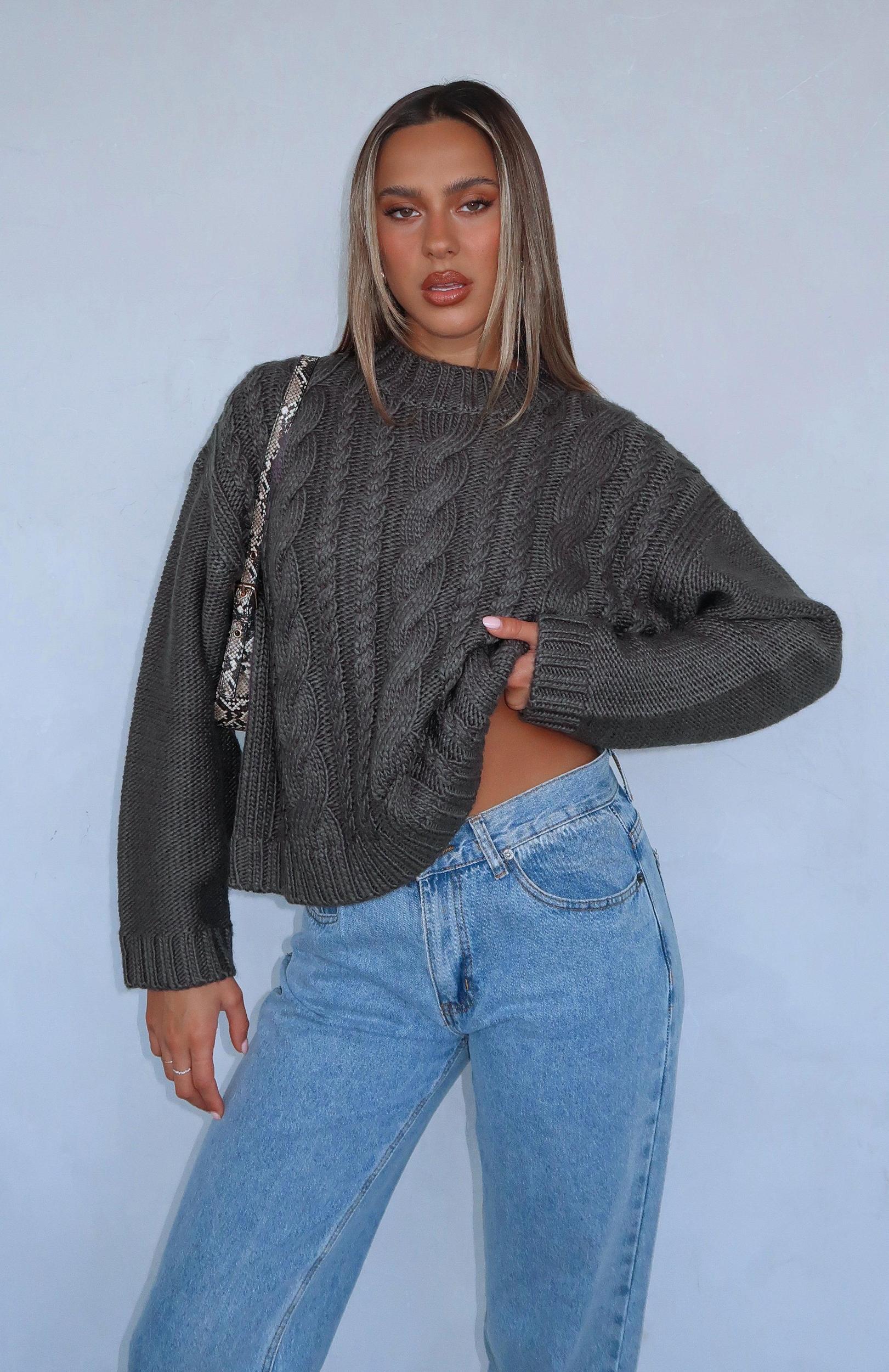 Glacier Knit Sweater Storm Product Image