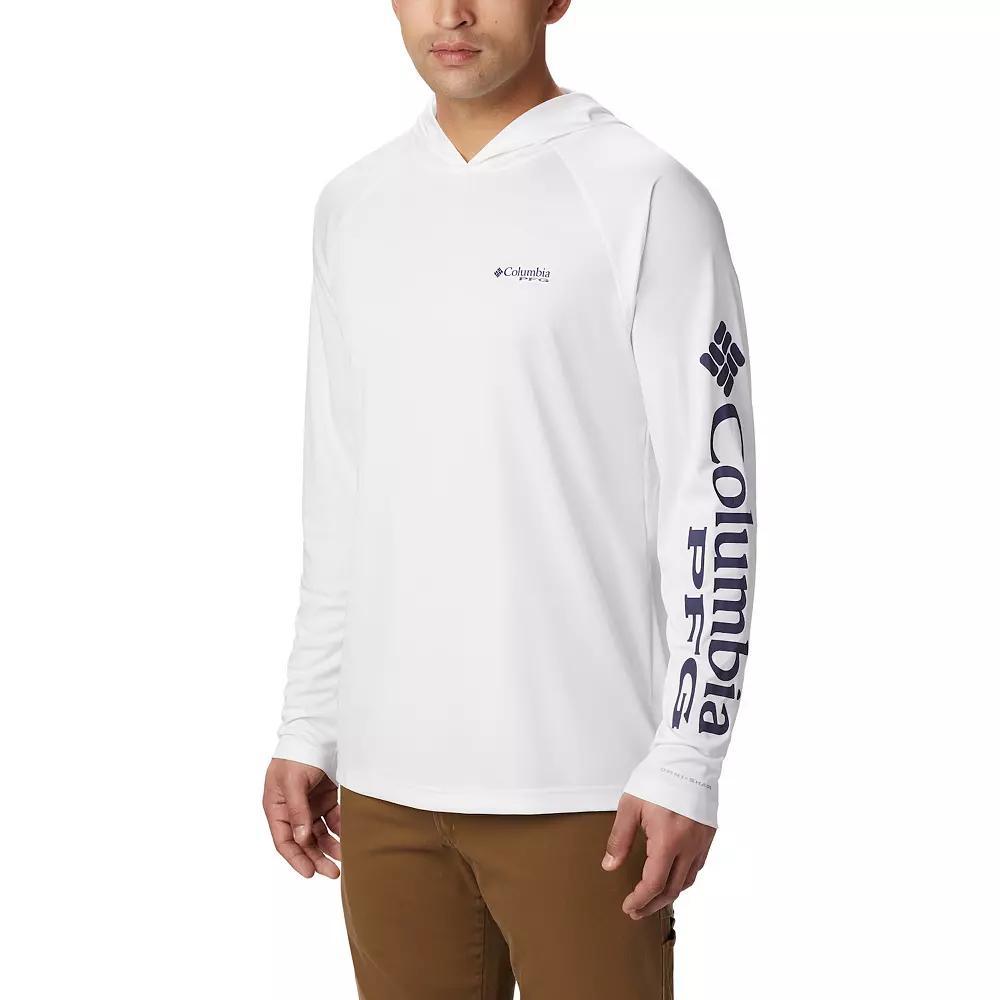 Men's Columbia PFG UPF 50 Terminal Tackle™ Hoodie, Size: Small, White Product Image