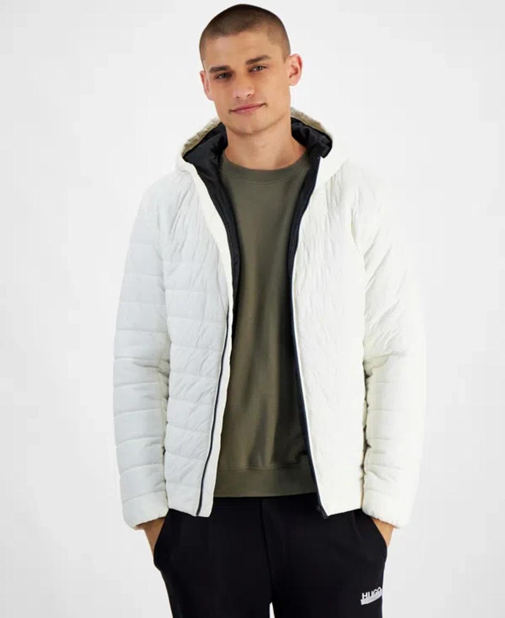 HUGO BOSS Hugo By  Men's Barvi2435 Slim-fit Quilted Full-zip Liner Jacket In Charcoal Product Image