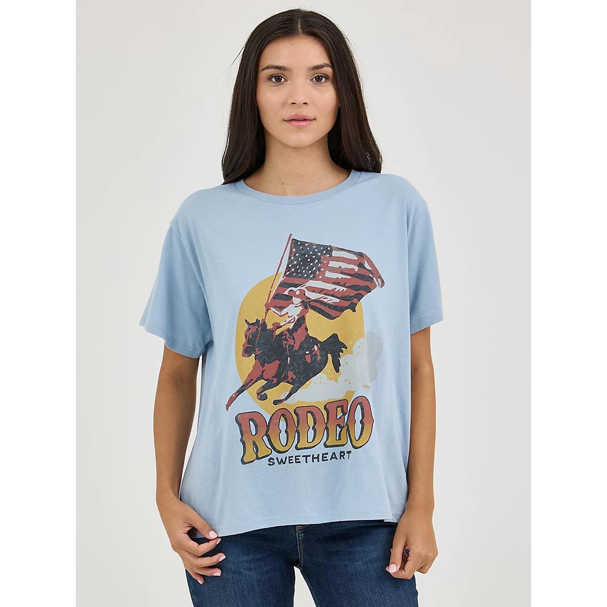 Women's Wrangler Western Graphic Girlfriend Tee in Phantom Product Image