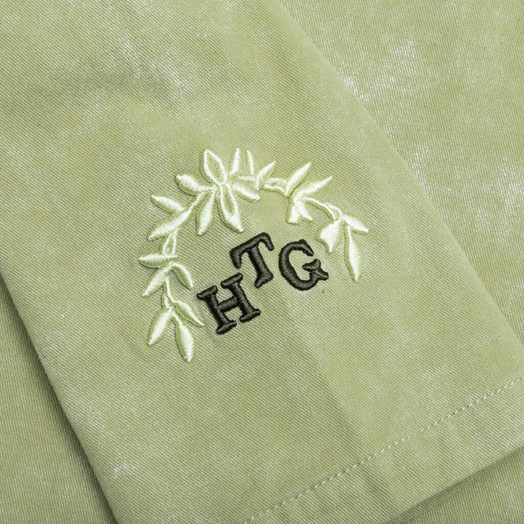 Twill Washed Jacket - Green Male Product Image