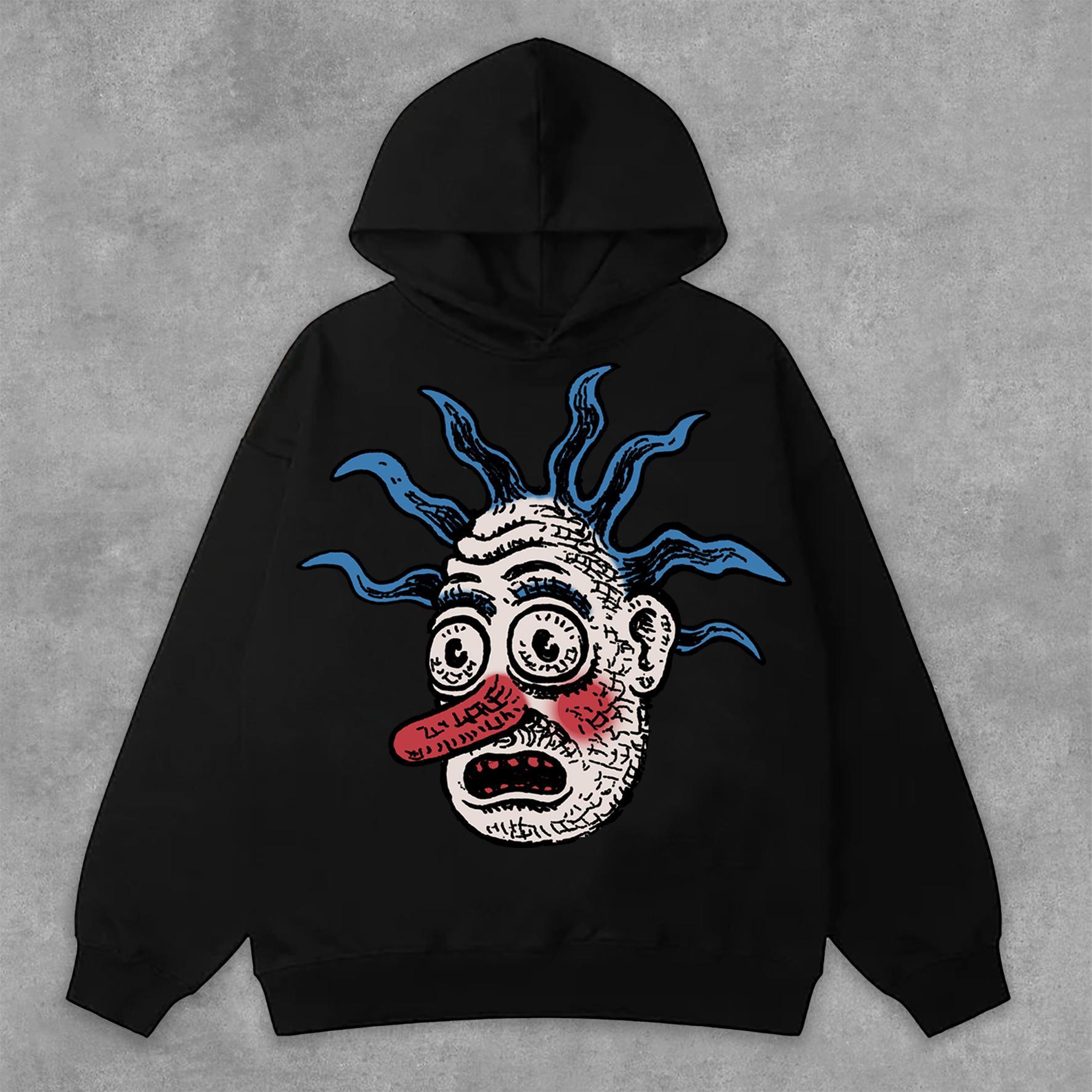 Funny Cartoon Avatar Graphics Print Side Pockets Hoodie Product Image