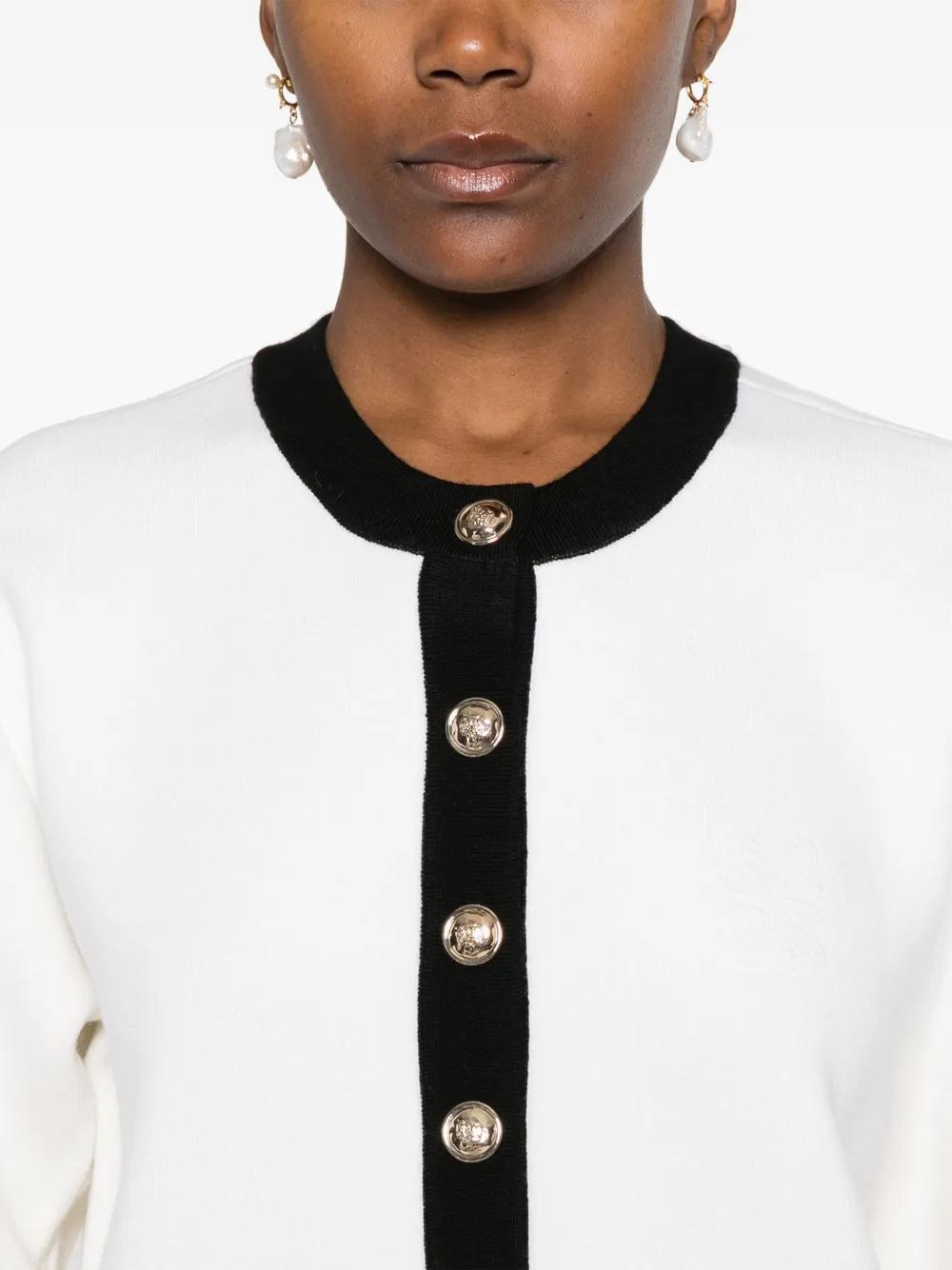 logo-embroidered cardigan Product Image