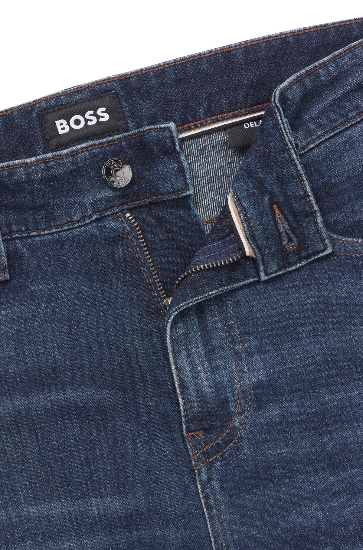 Delaware slim-fit jeans in blue comfort-stretch denim Product Image