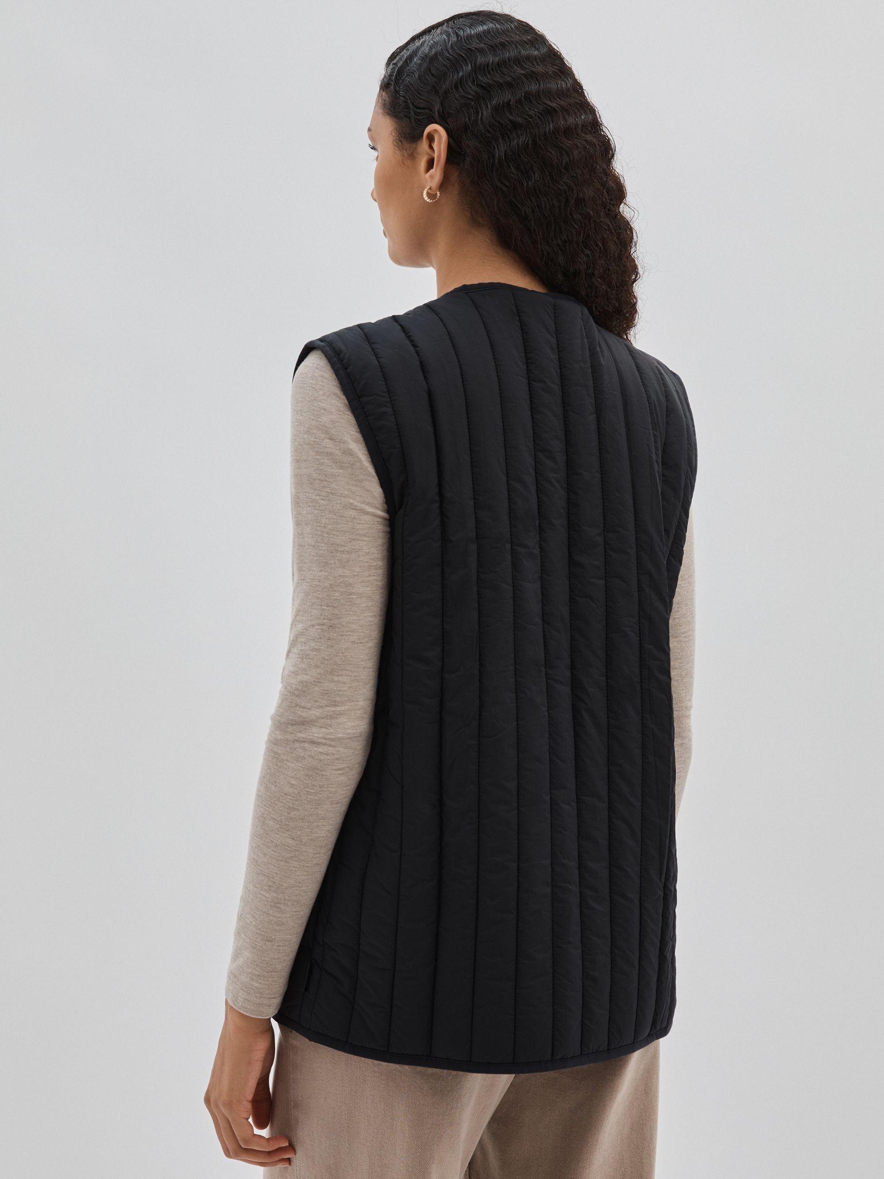 Rains Quilted-Shell Gilet in Navy Product Image