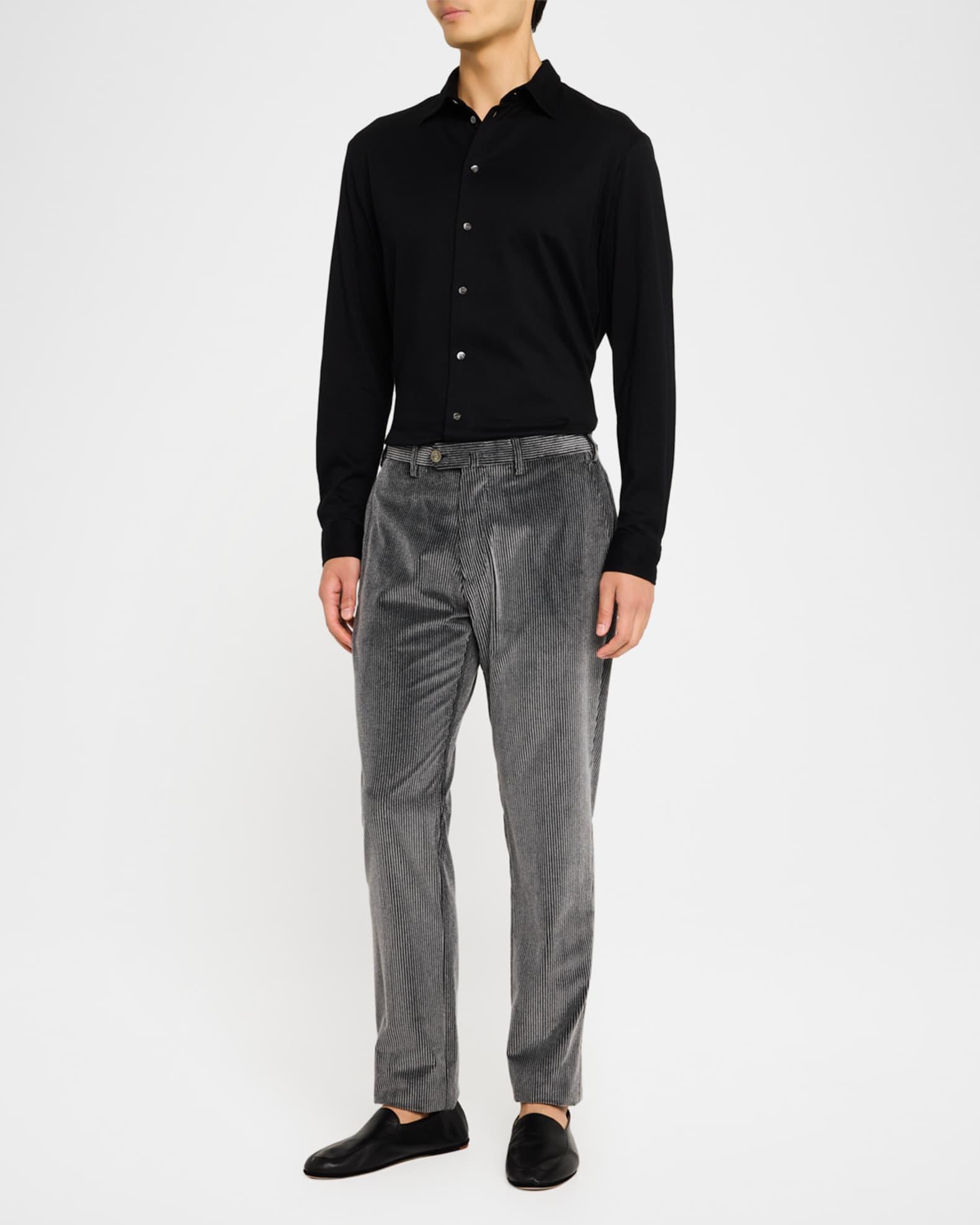 Mens Printed Corduroy Flat-Front Pants Product Image
