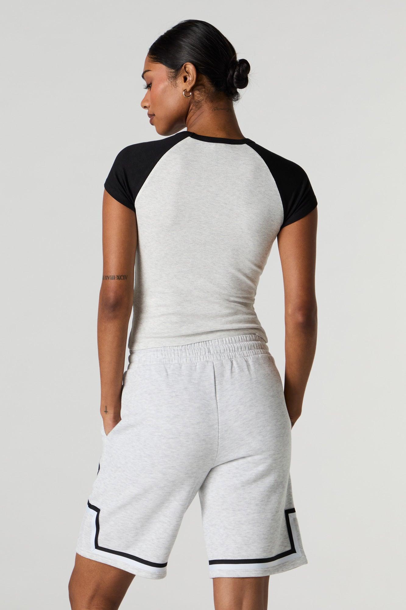 Graphic Fleece Boyfriend Short Female Product Image