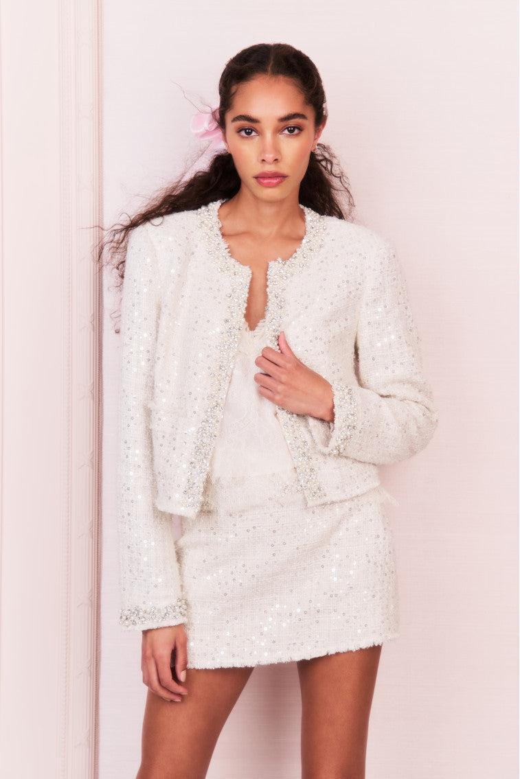 Vintra Embellished Tweed Jacket Product Image
