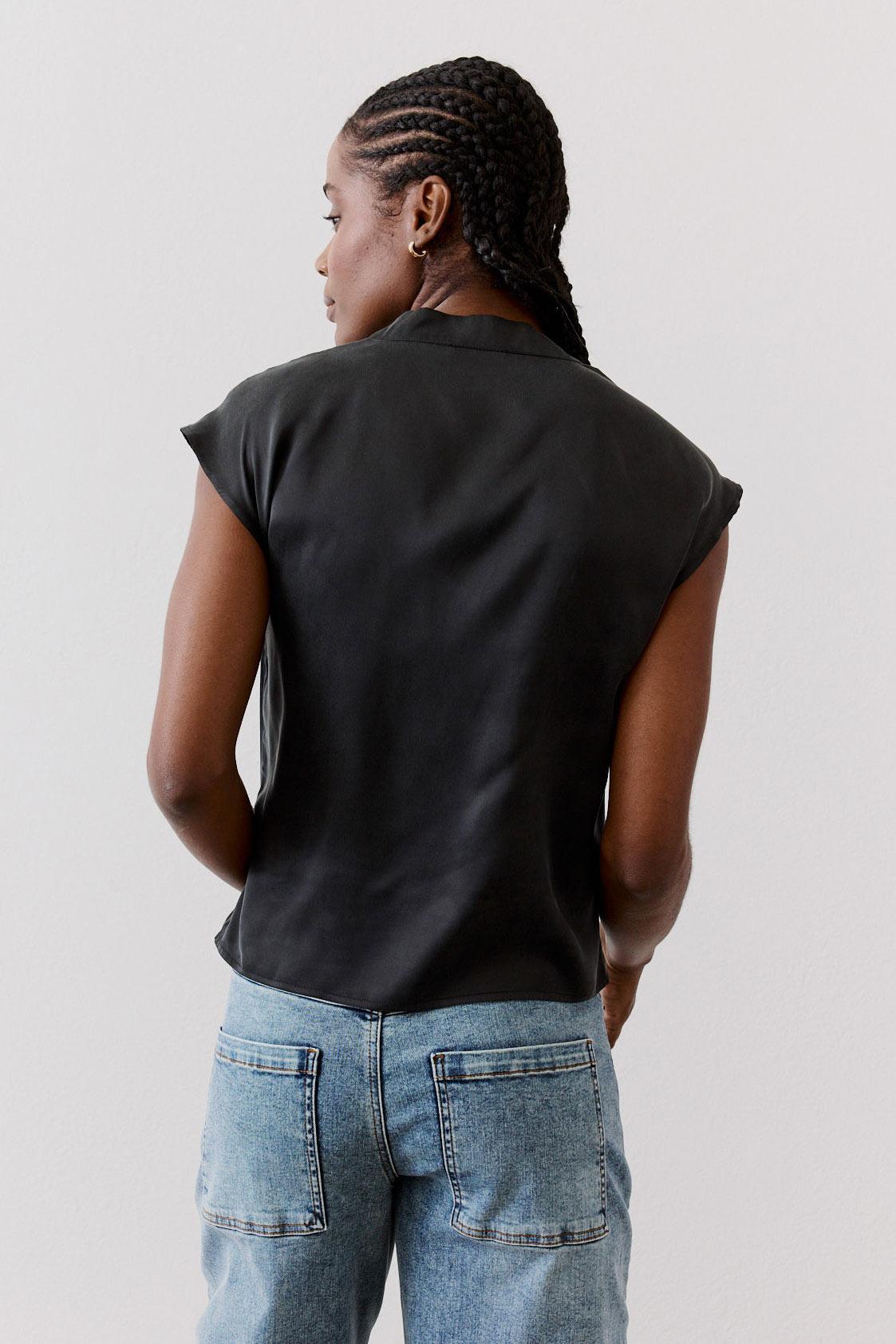The Wrap Washable Silk Top Product Image