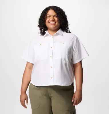 Columbia Women's Brea Falls Woven Short Sleeve Shirt - Plus Size- Product Image