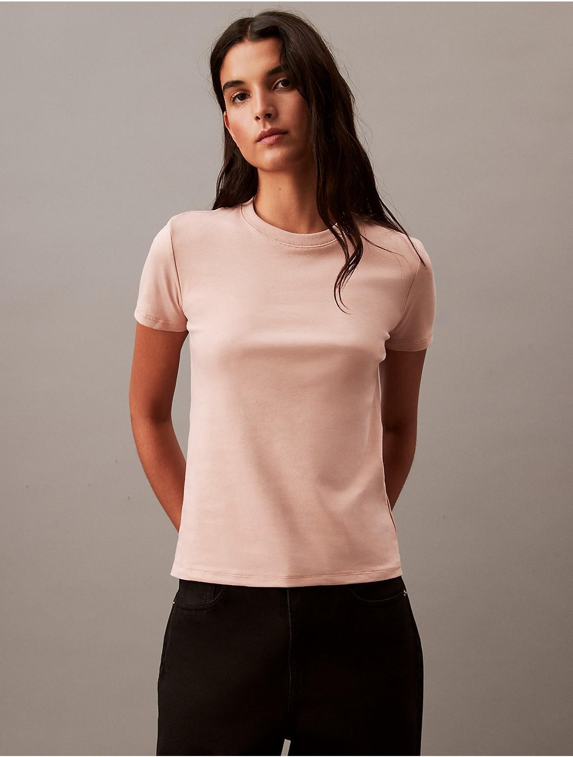 Calvin Klein Women's Soft Cotton Tee - Black - XL Product Image