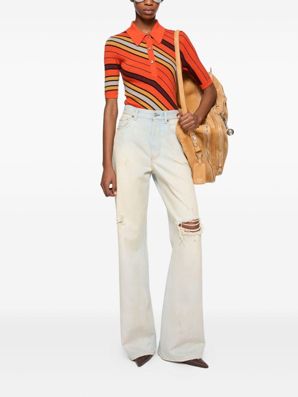 striped polo shirt Product Image