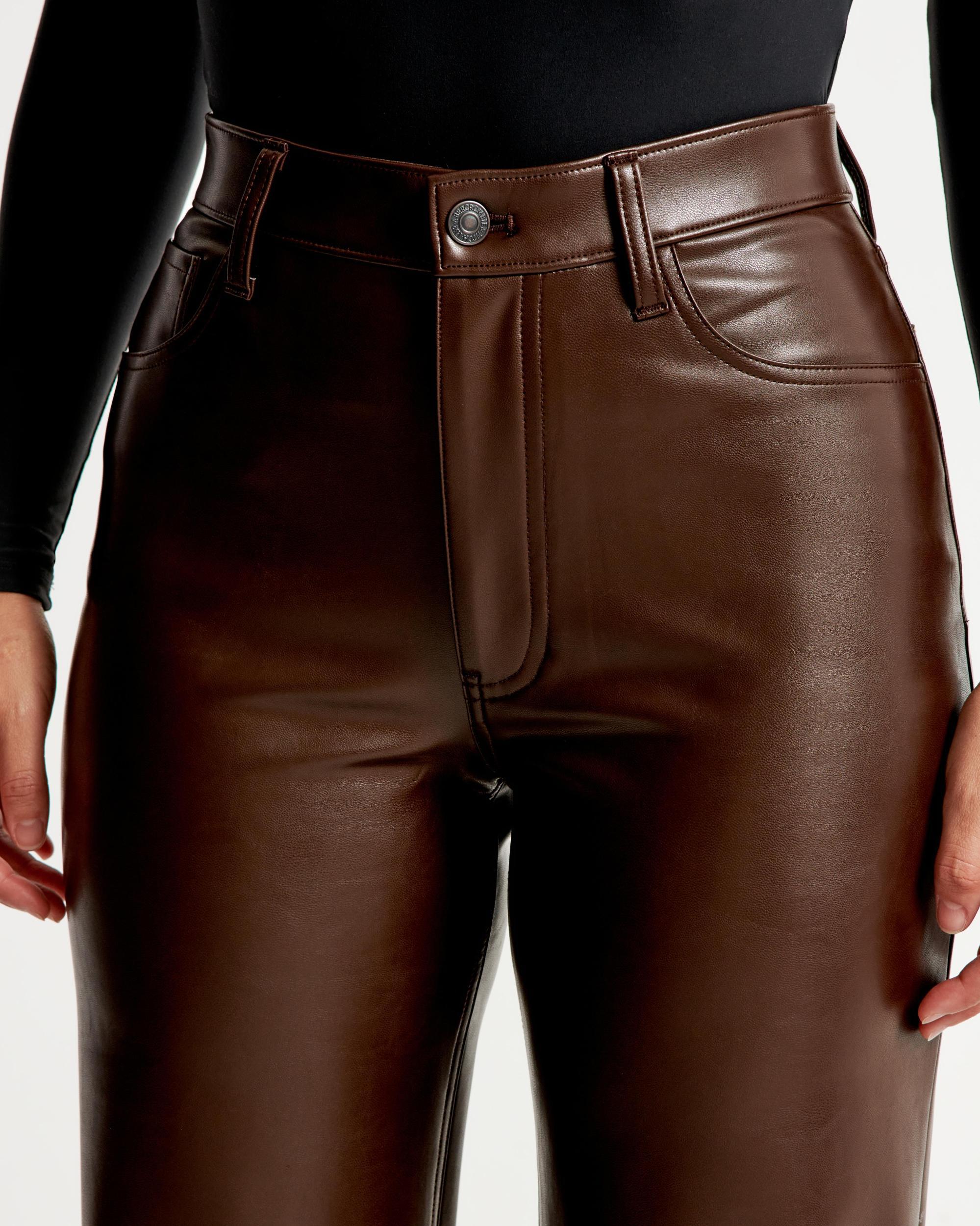 Curve Love Vegan Leather 90s Relaxed Pant Product Image
