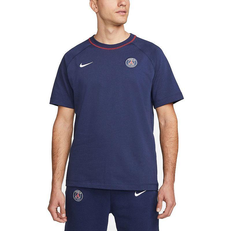 Men's Nike Navy Paris Saint-Germain Travel Raglan T-Shirt, Size: Large, Psg Blue Product Image