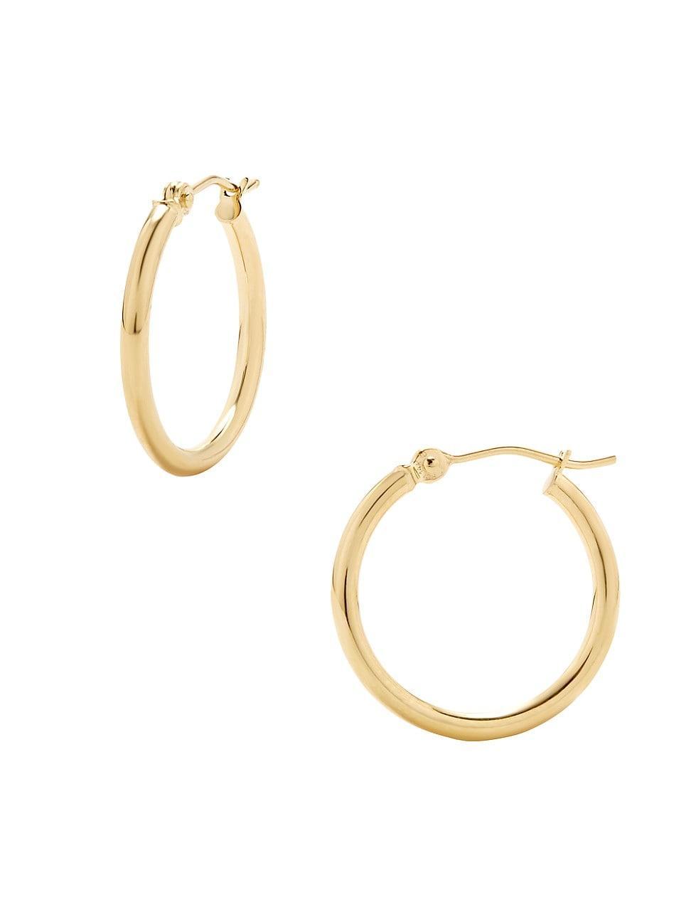 Womens Hayley Classic 14K Yellow Gold Hoop Earrings Product Image