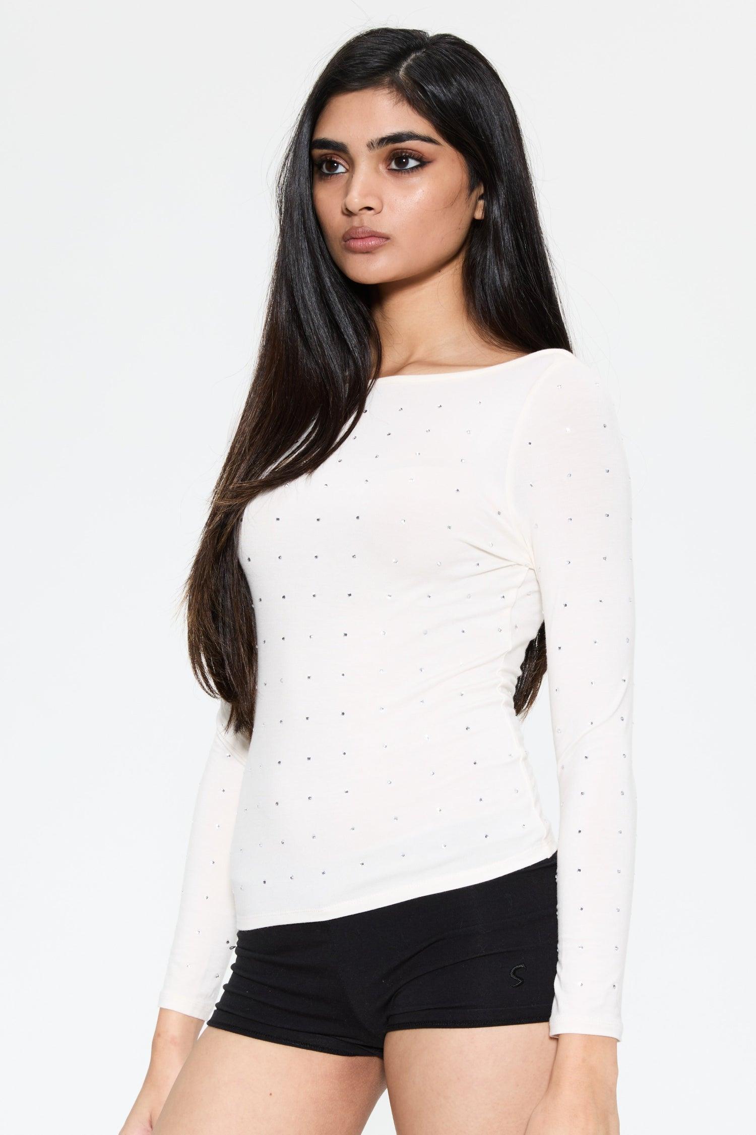 AMELIA TOP - PEARL Product Image