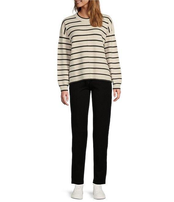 Splendid x Cella Jane Blog Knit Crew Neck Long Sleeve Front Seam Sweater Product Image