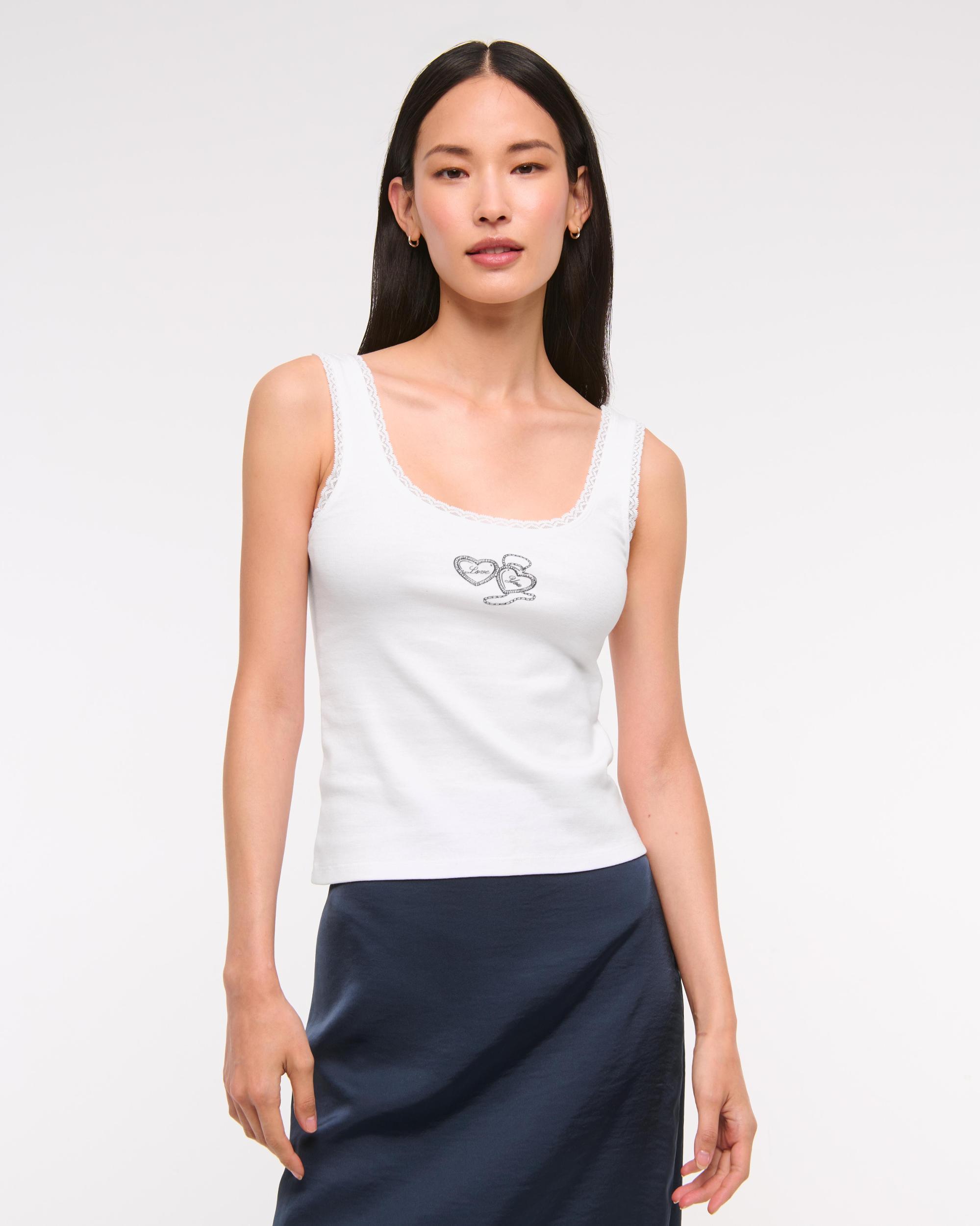 Locket Graphic Scoopneck Tank Product Image