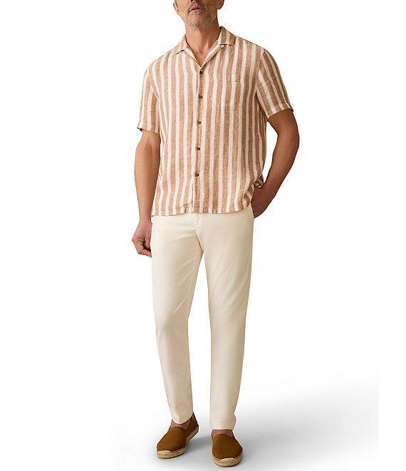 Faherty Palma Linen Short Sleeve Woven Camp Shirt Product Image