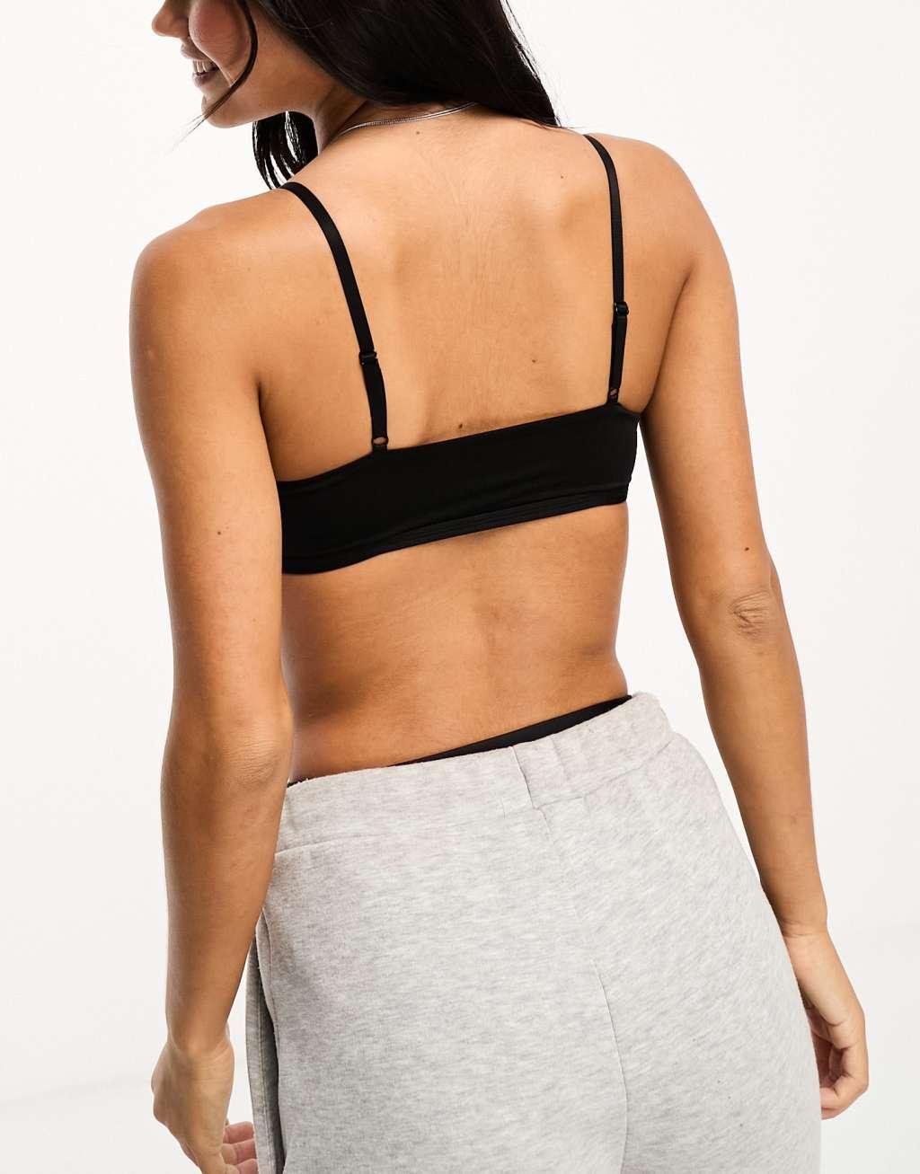 Weekday Soul soft bralette in black Product Image