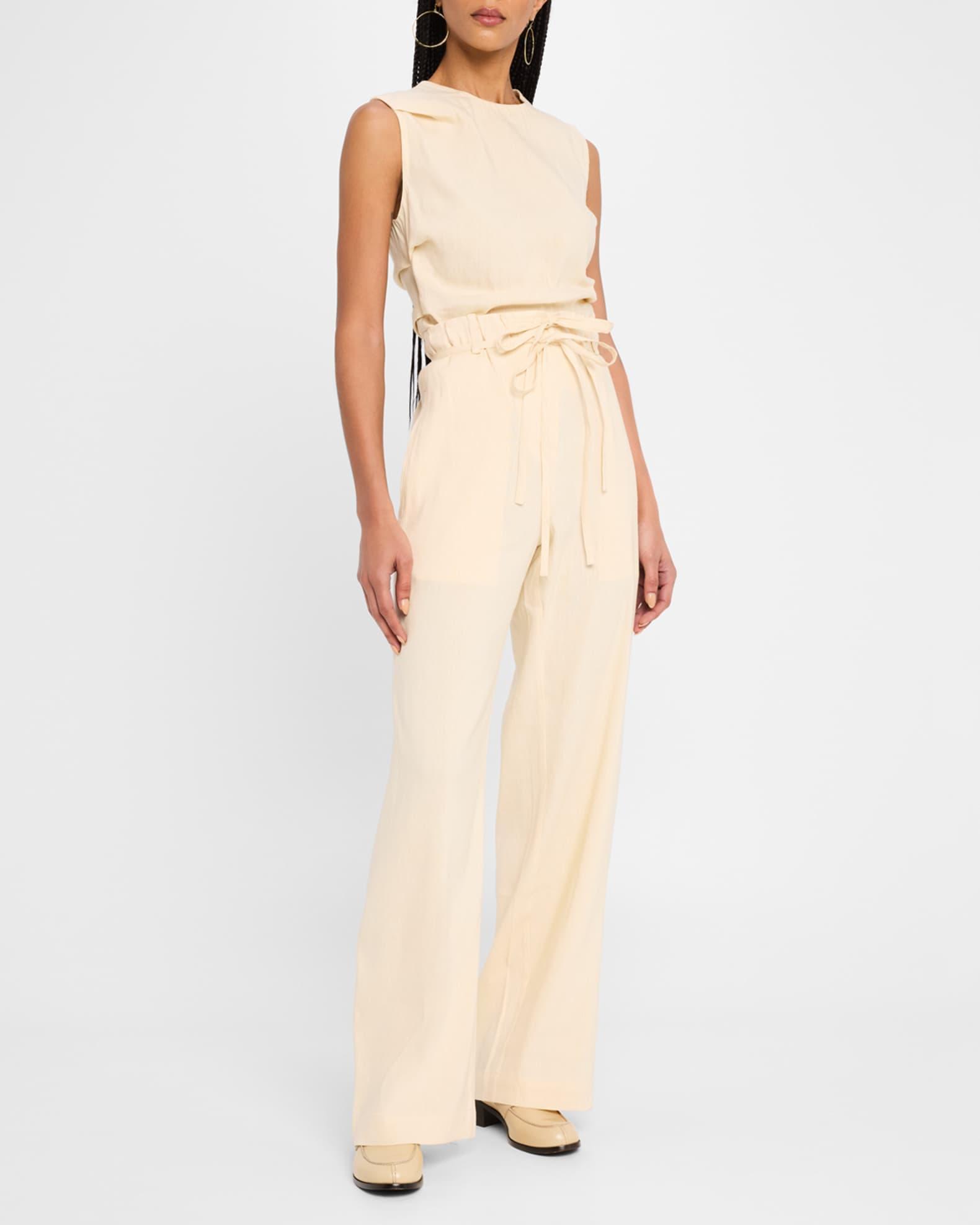 Anoushka Sleeveless Linen Slub Top Product Image