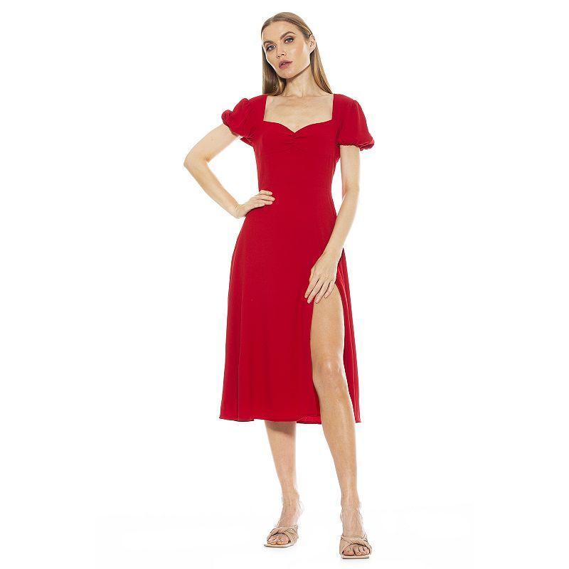 Women's ALEXIA ADMOR Gracie Fit & Flare Dress, Size: 8, Pink Product Image
