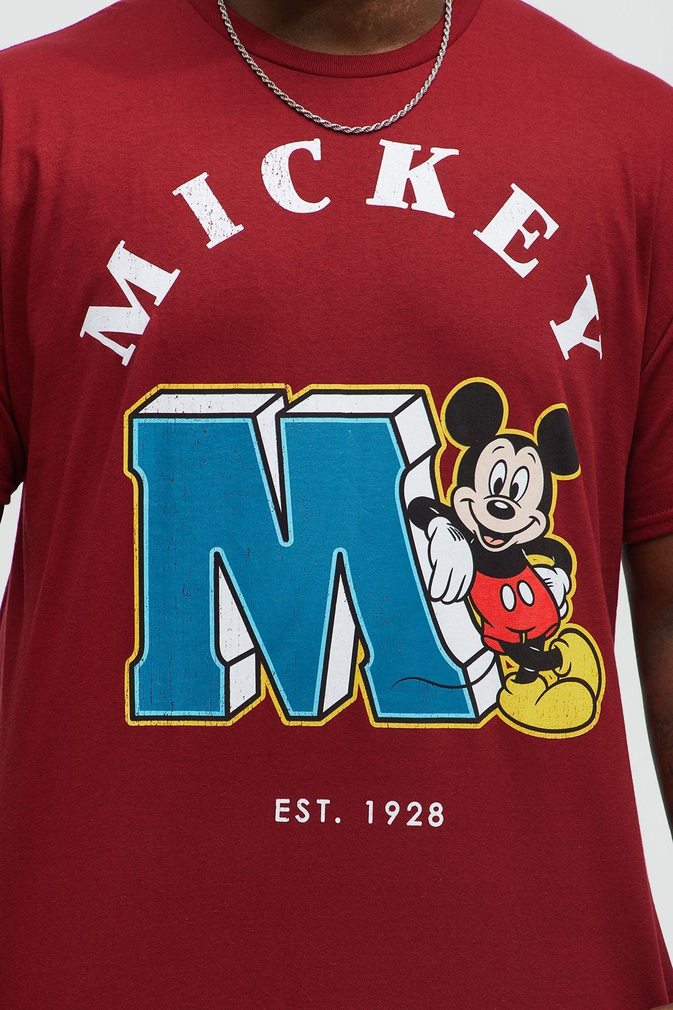 Disney Mickey Est. 1928 Short Sleeve Tee - Red Product Image