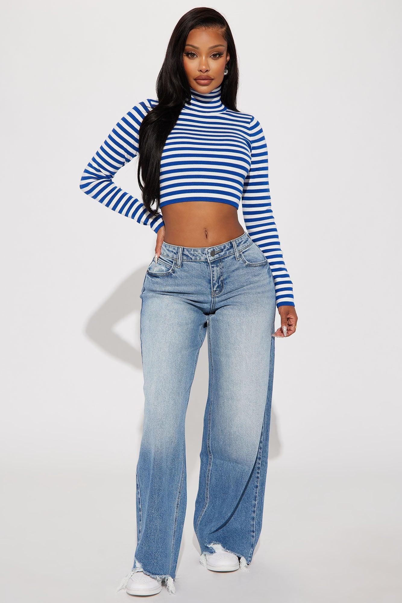 Henrietta Turtleneck Sweater - Navy/combo Product Image