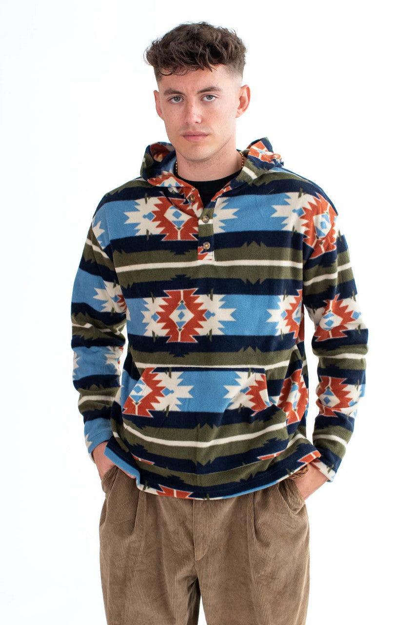 Blue Shadow Polar Fleece Hoodie Product Image