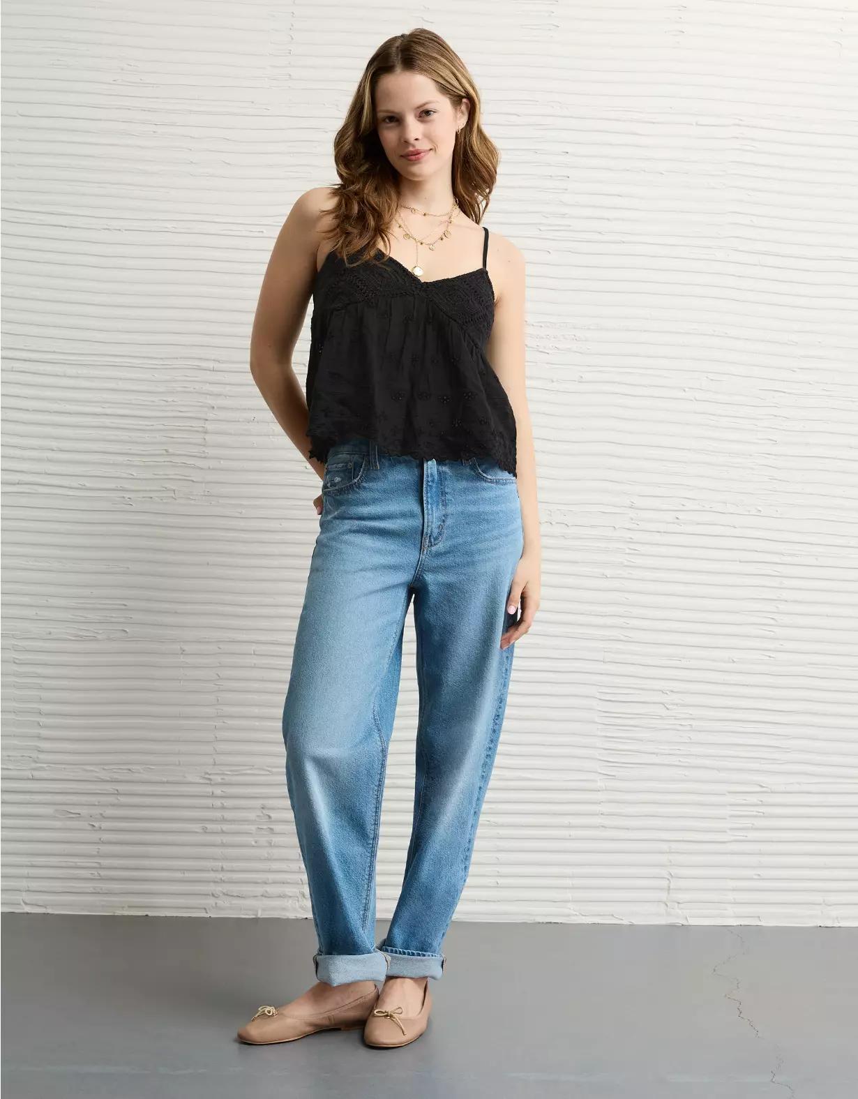 AE Crochet Eyelet Cami Product Image