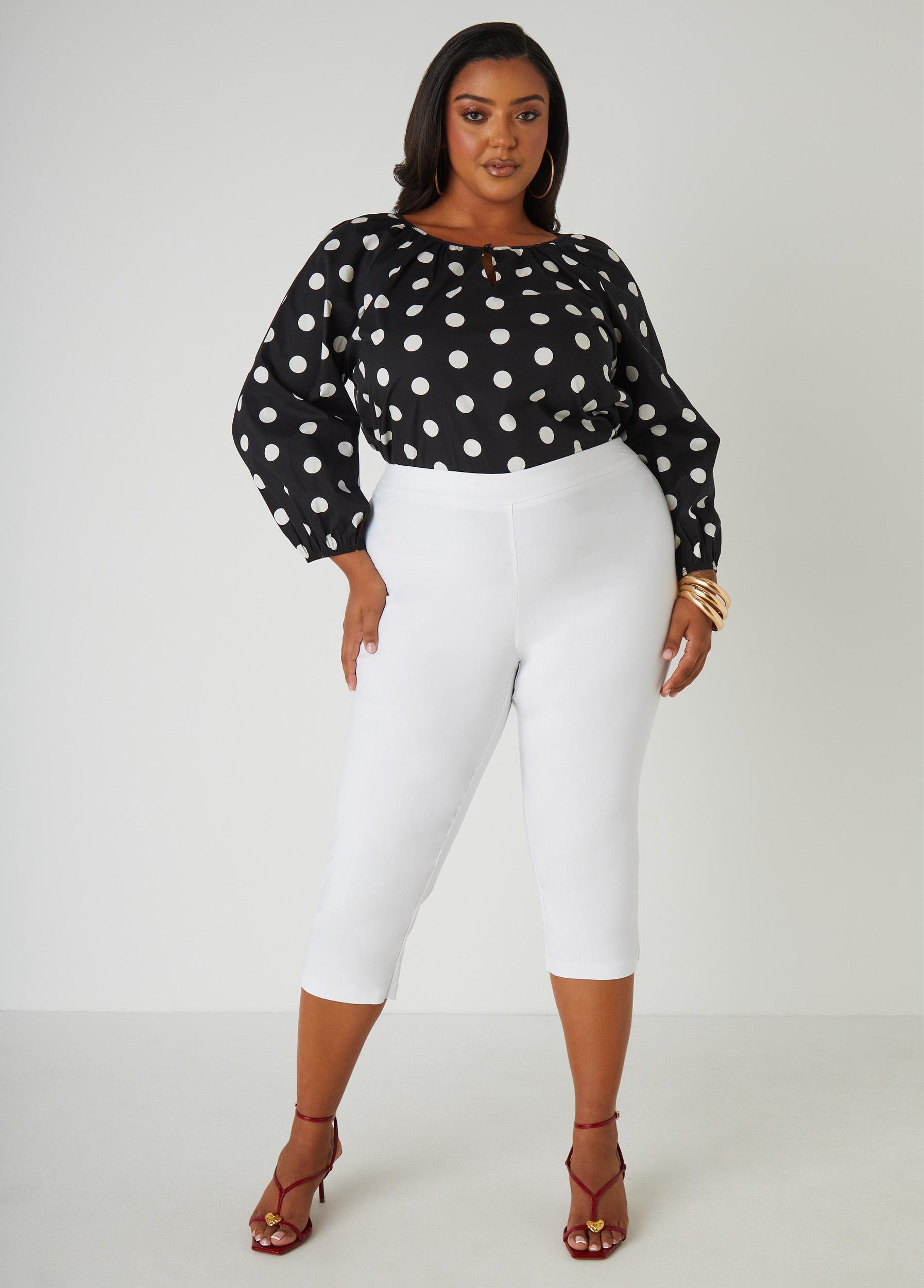 Polka Dot Poplin Blouse Product Image