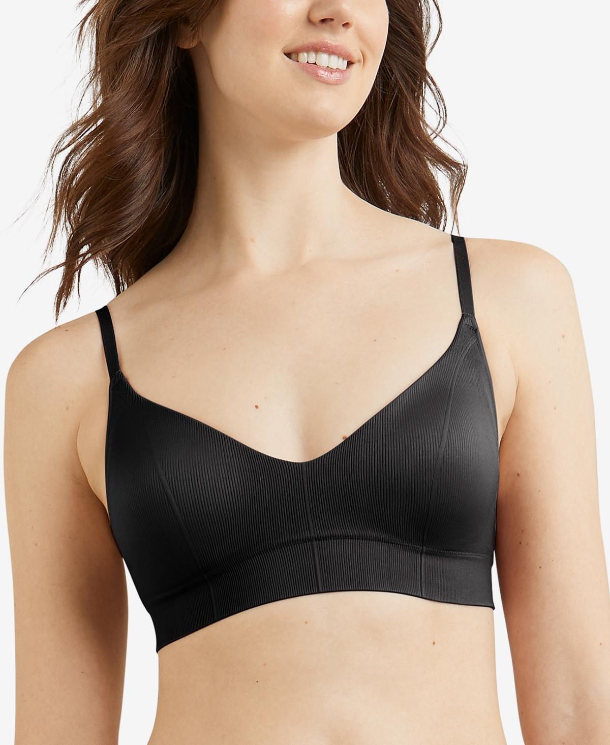 Maidenform® M Wireless Stretch Rib Bralette DM2303, Women's, Size: Small, Black Product Image