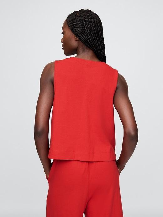 Heavyweight Organic Cotton Cropped Shell Tank Top Product Image