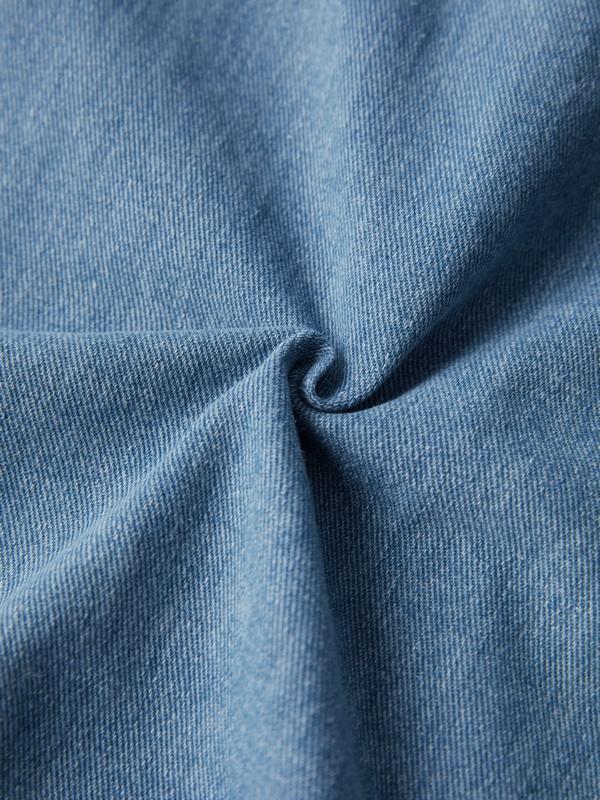 Basic Wash Straight Leg Boyfriend Jeans Product Image