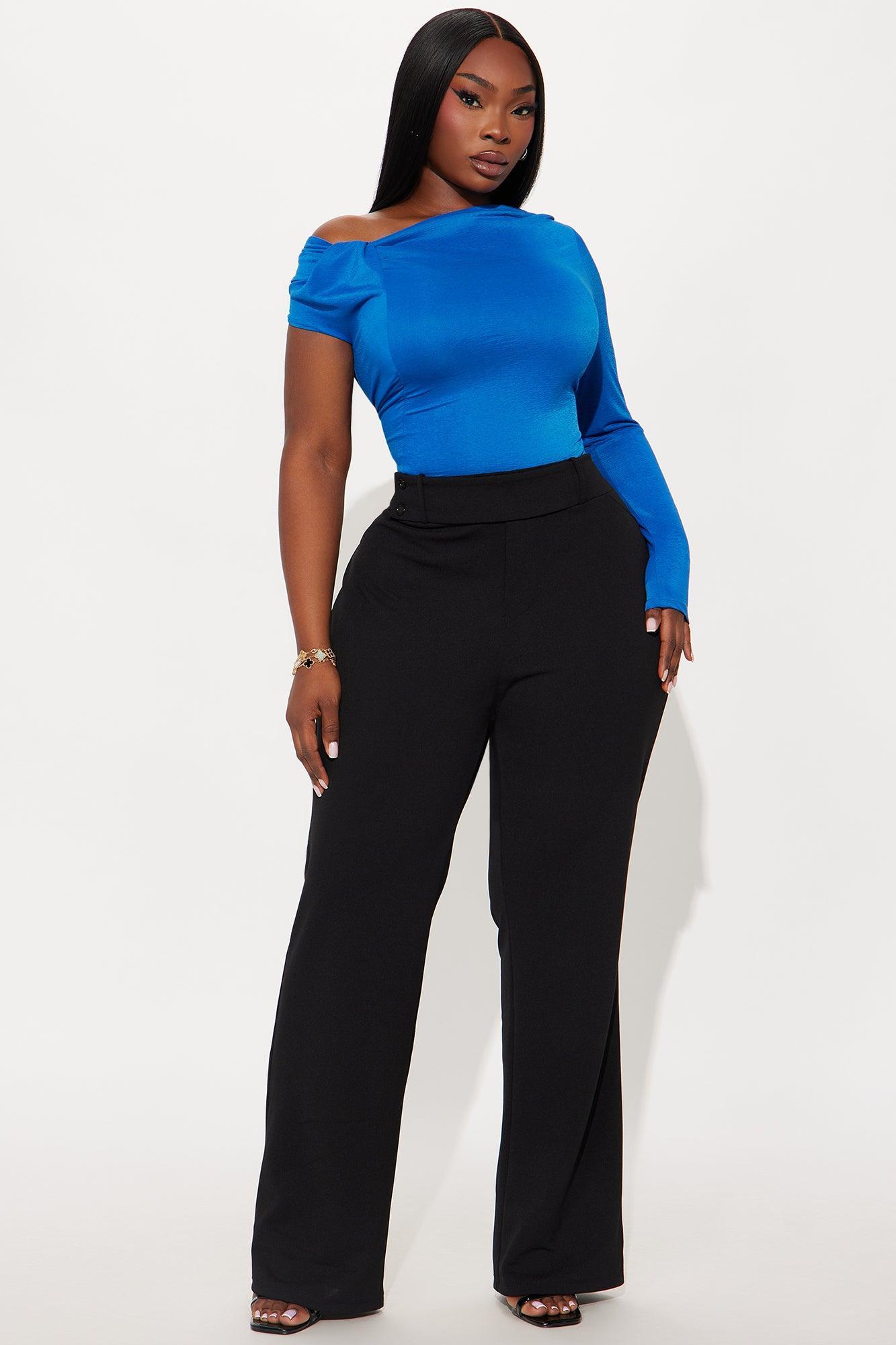 Office Tea Straight Leg Trouser Pant - Black Product Image