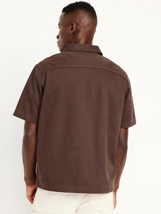 Quarter-Zip Workwear Shirt Product Image