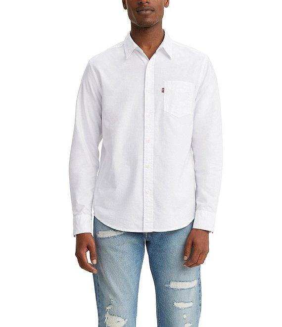 Levis Long Sleeve Classic Standard Fit Pocket Woven Shirt Product Image