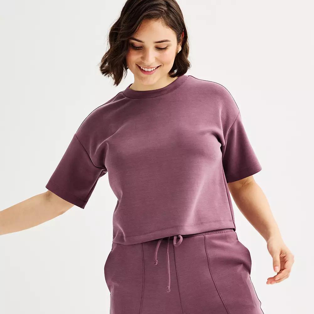 Women's FLX Solace Boxy Tee, Size: Small, Kameron Brown Product Image