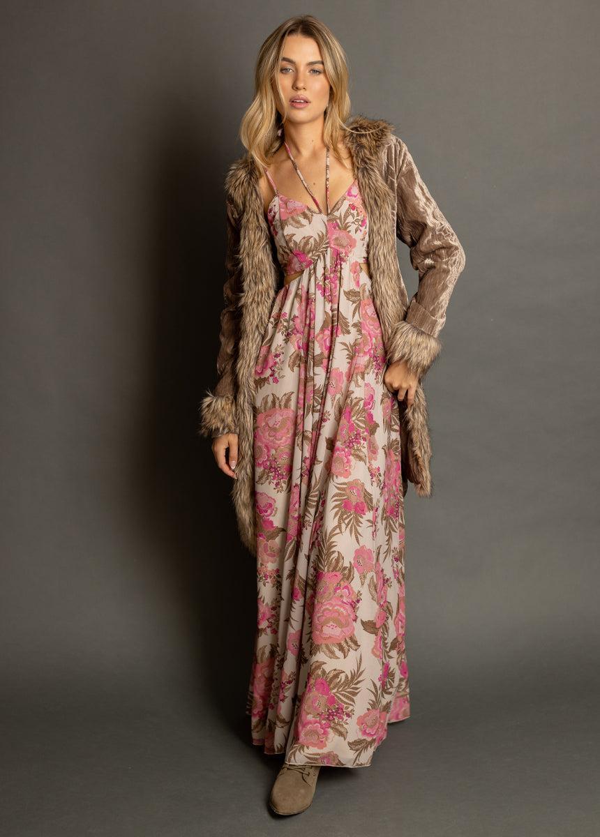 Mari Dress in Pink Floral Female Product Image