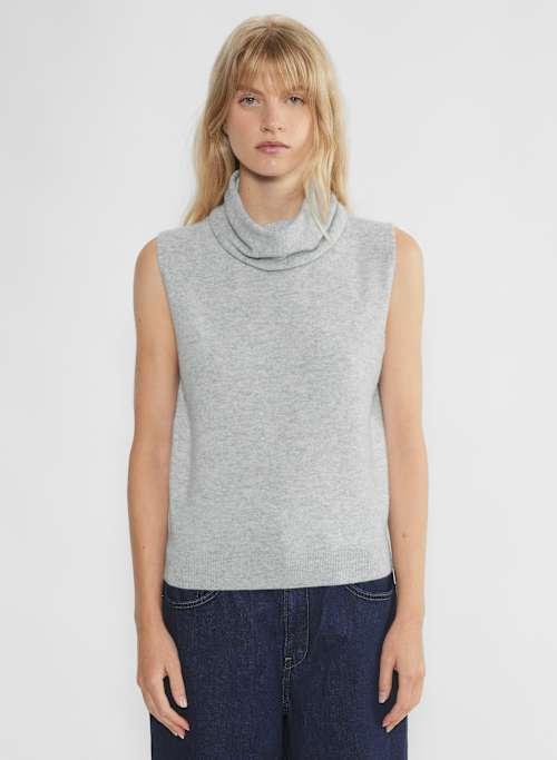 bare cashmere sleeveless sweater Product Image