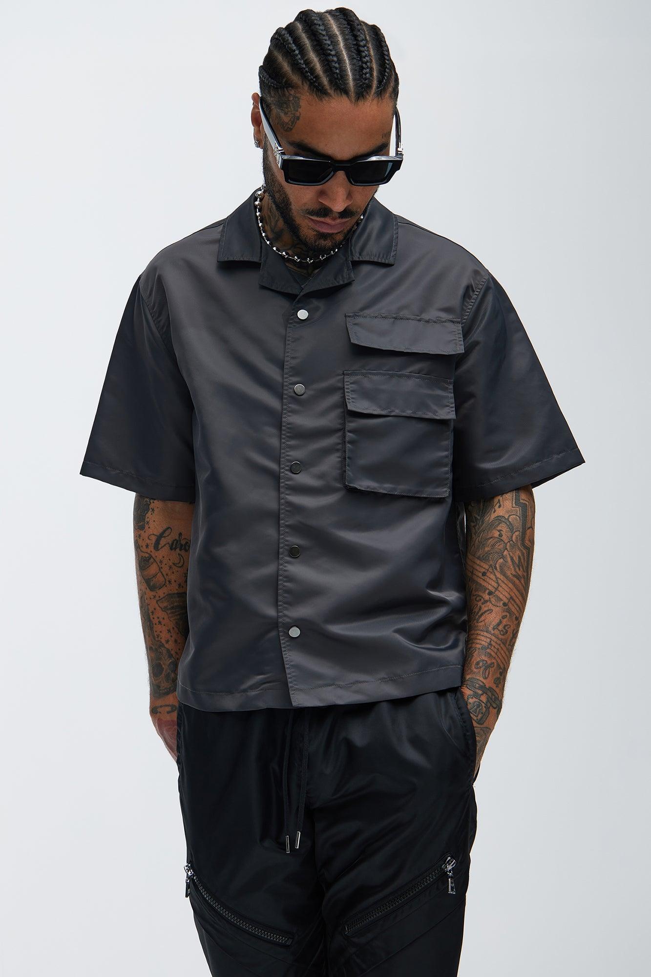 Baxter Nylon Shirt - Grey Product Image