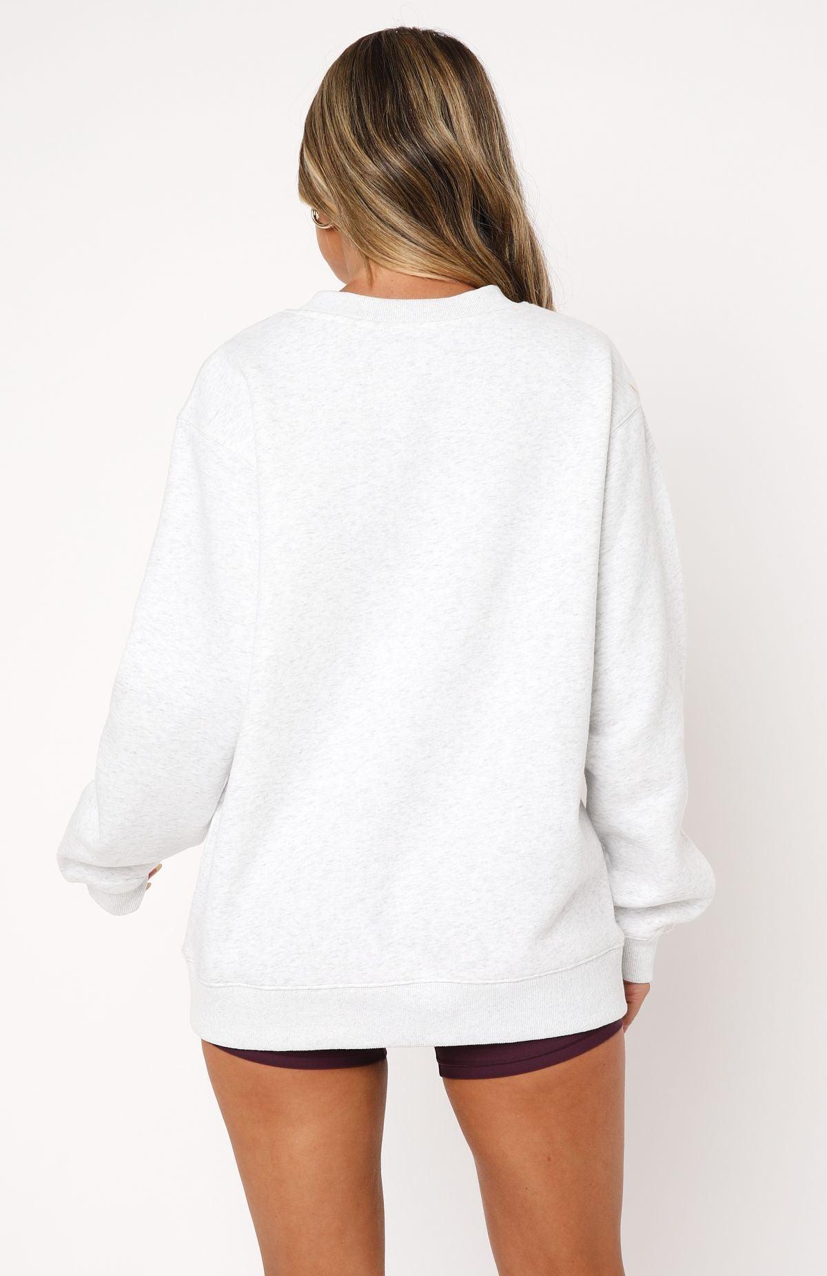 Health & Wellness Oversized Sweater Grey Marle Product Image