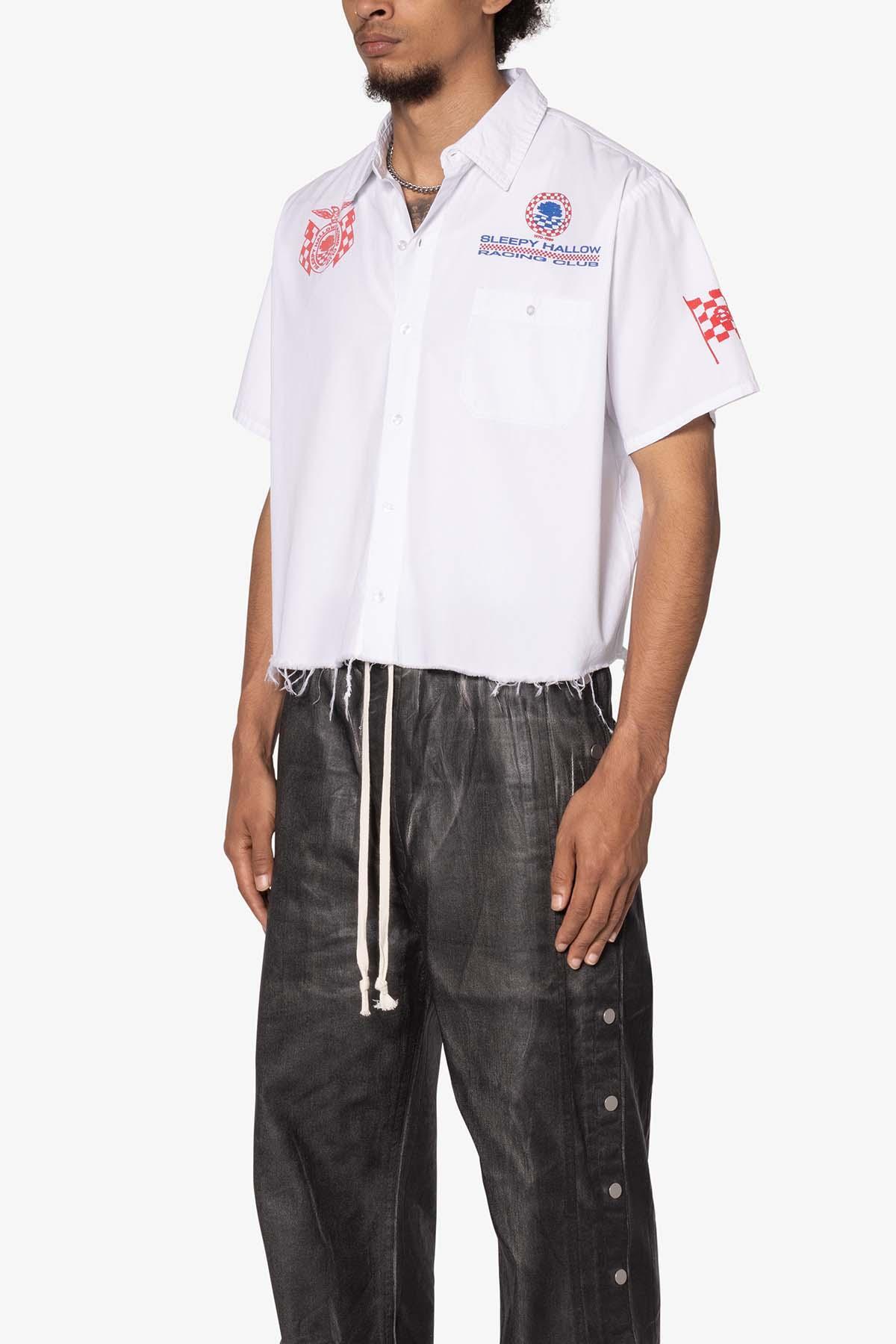 SHRC Pit Crew Cropped Shirt - White Product Image